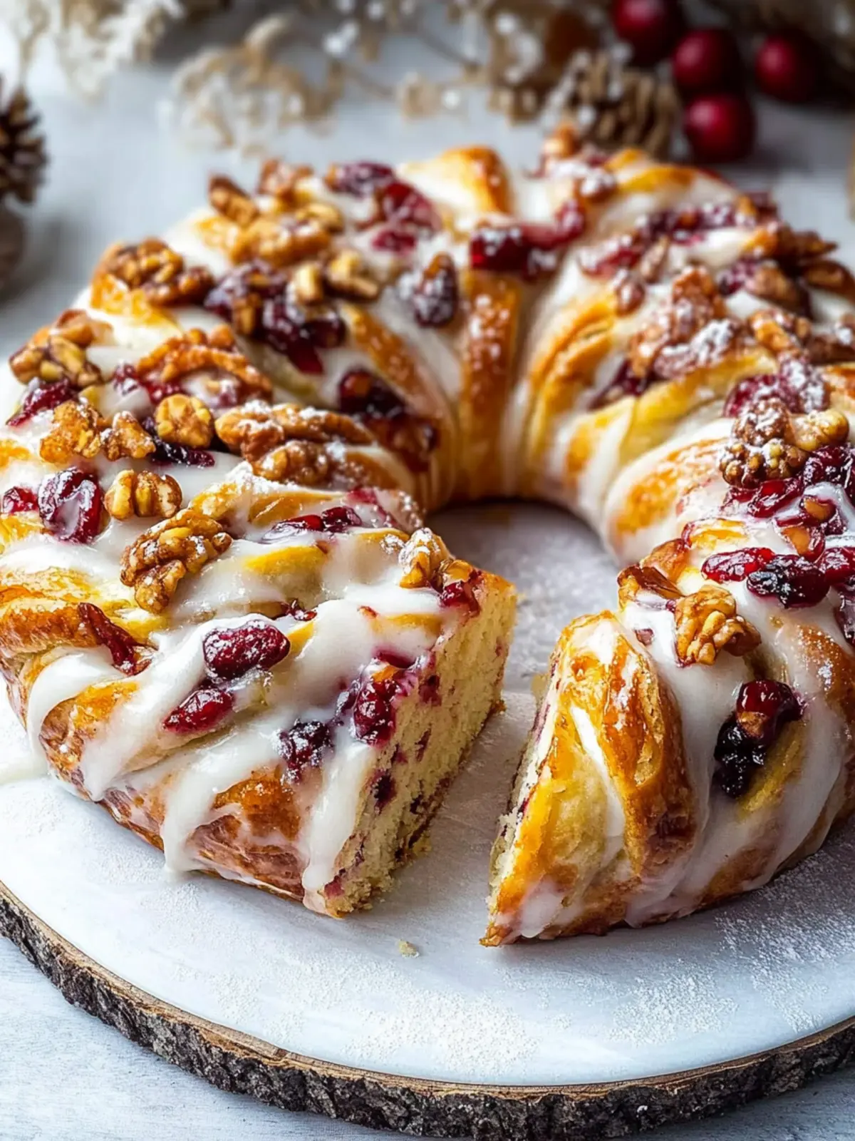 Delightful Cranberry & Apricot Couronne for Festive Moments 2 Cranberry & Apricot Couronne