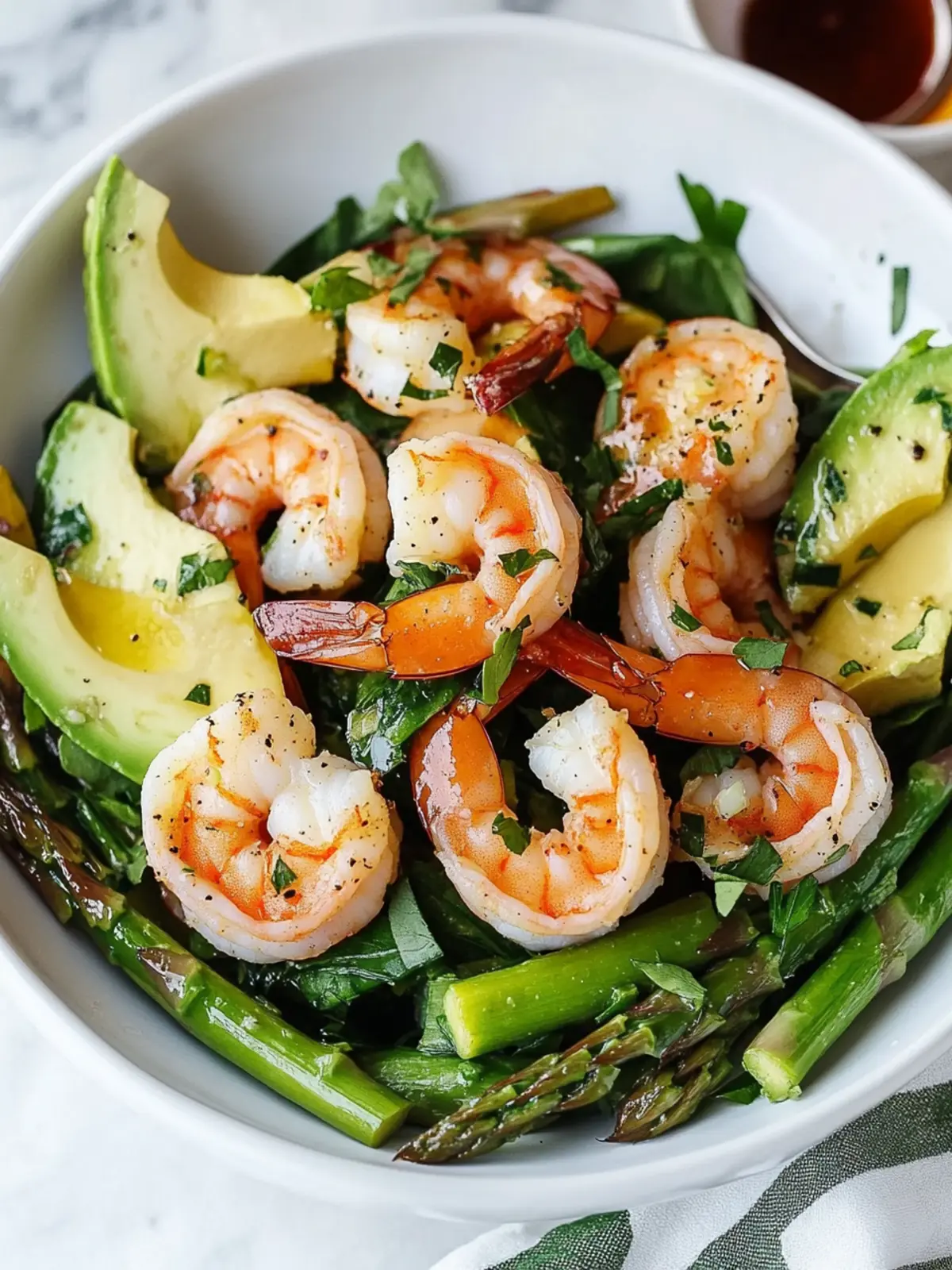 Delicious Shrimp, Asparagus and Avocado Salad in Just 20 Minutes 4 Shrimp, Asparagus and Avocado Salad