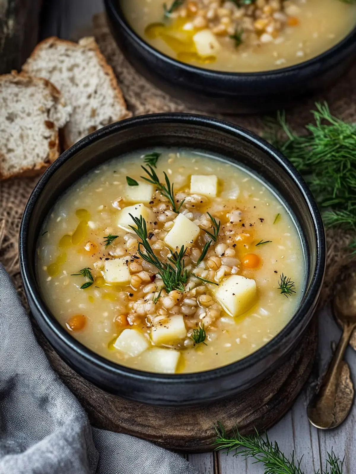 Warm Up with Cozy Celeriac Soup with Pearl Barley Delight 2 Celeriac Soup with Pearl Barley