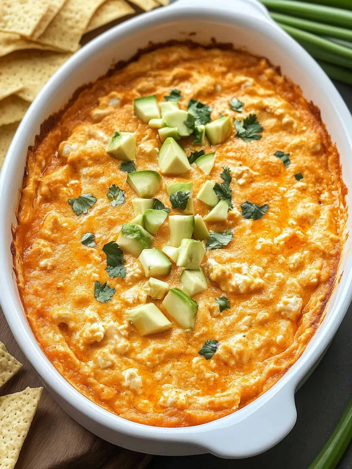 Zesty Cauliflower Buffalo Chicken Dip You'll Crave Forever 2 Cauliflower Buffalo Chicken Dip