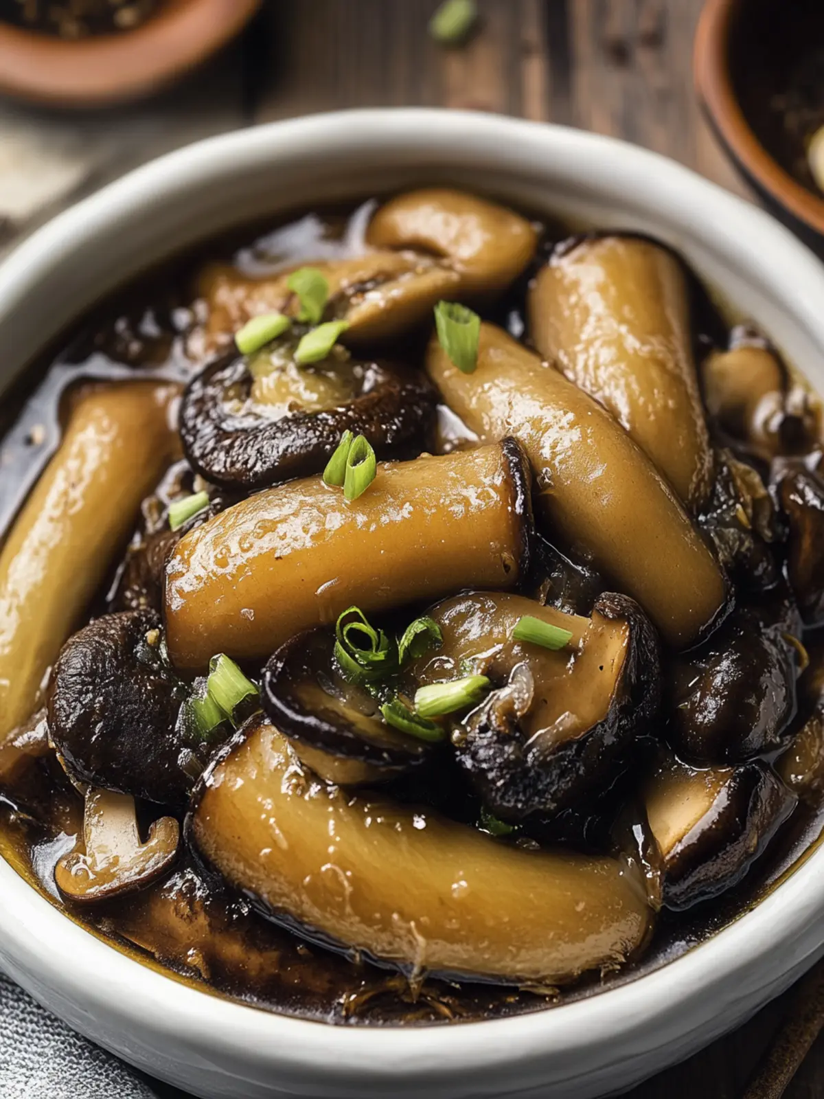 Braised Sea Cucumber with Mushrooms for Comforting Flavor 2 Braised Sea Cucumber with Mushrooms