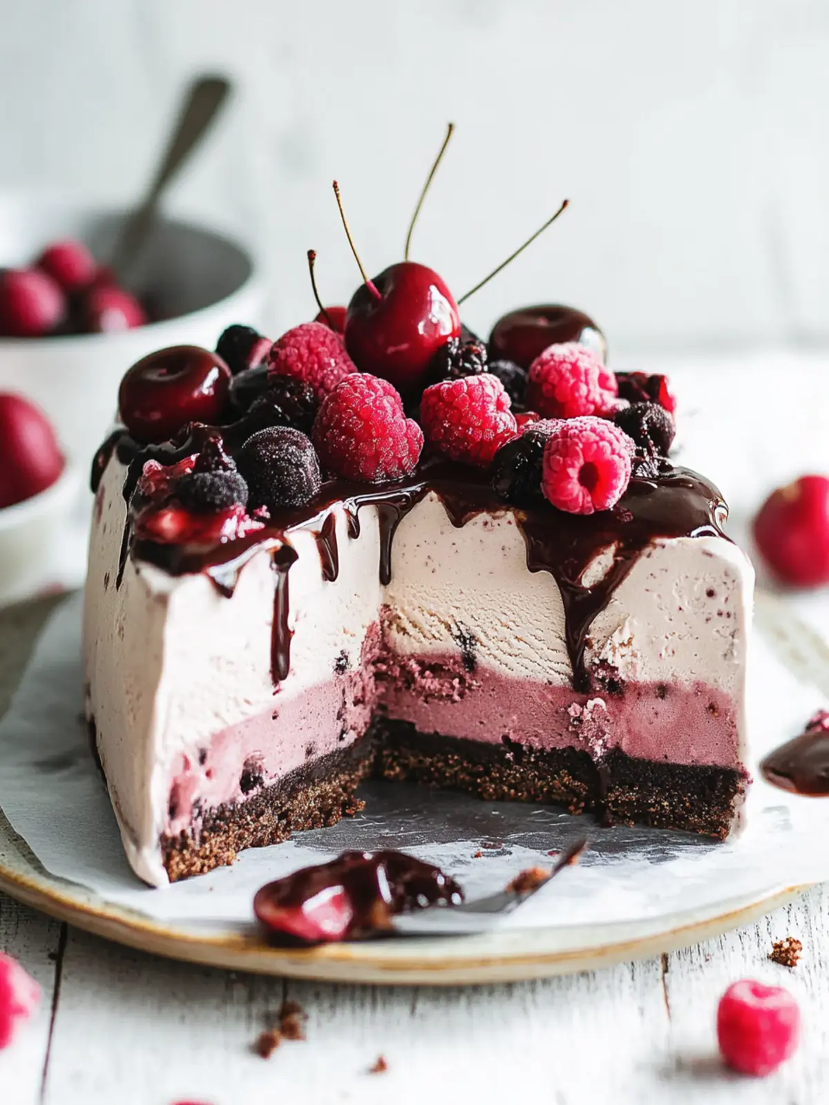 Decadent Vegan Black Forest Ice Cream Cake You’ll Love 5 Black Forest Ice Cream Cake