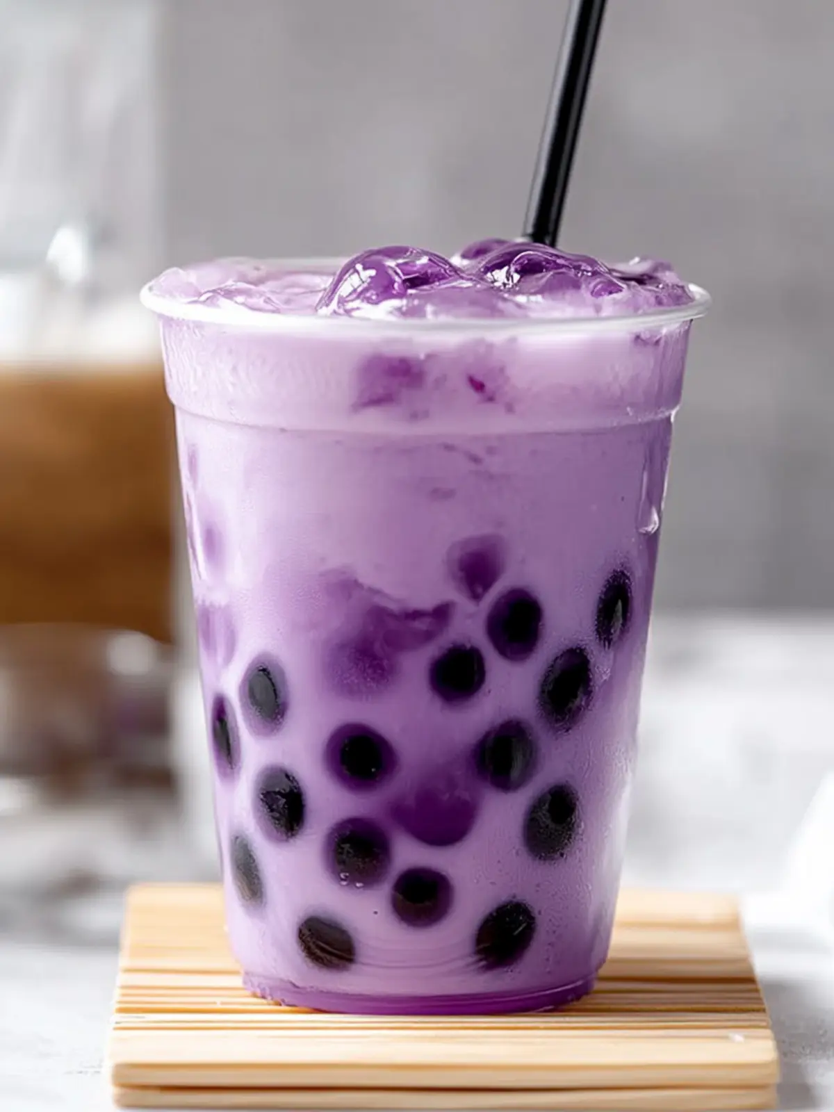 Creamy Purple Boba Tea Bliss - Sweeten Your Day! 2 Purple Boba Tea