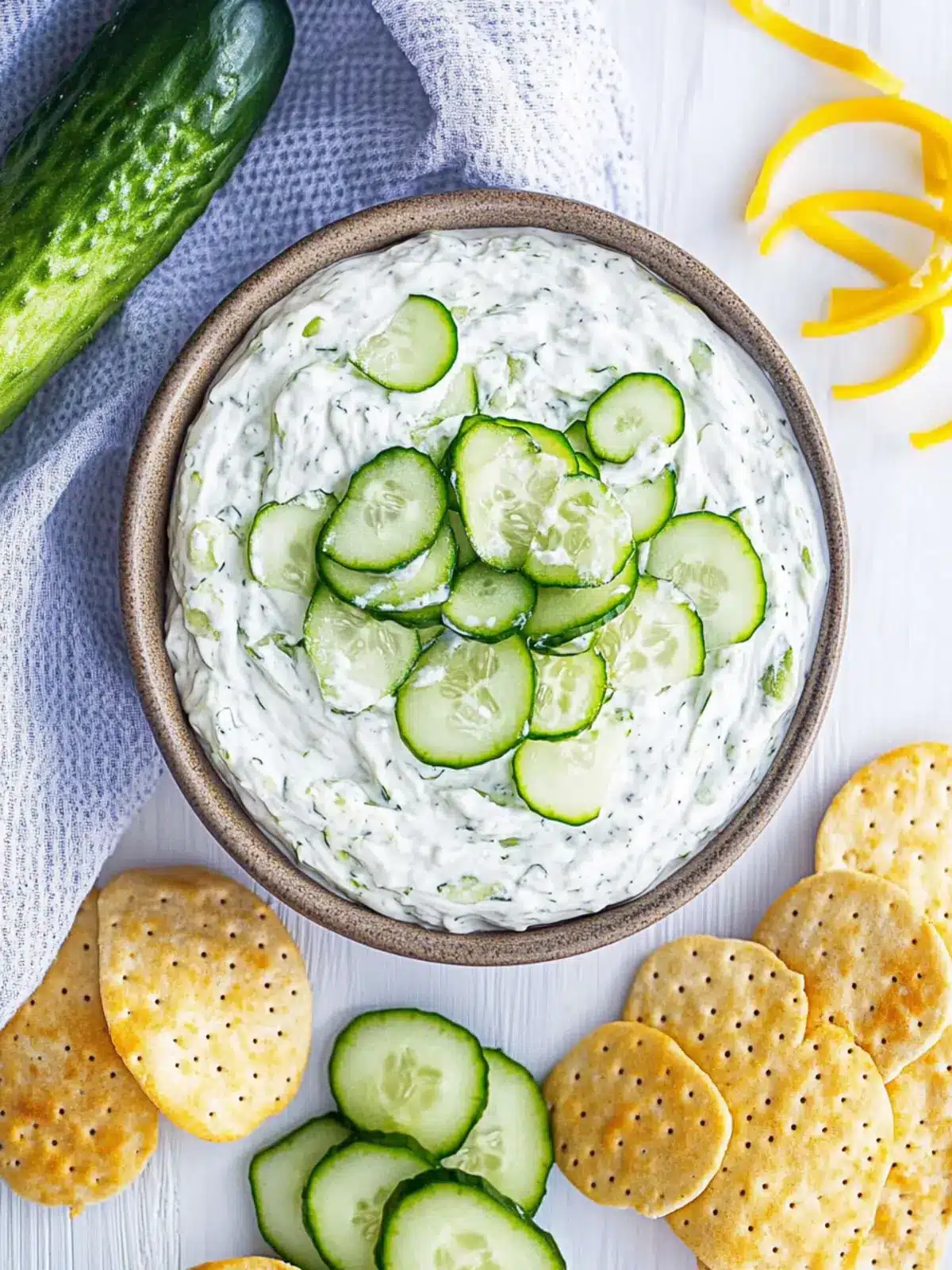 Irresistibly Creamy Cucumber Cream Cheese Crack Dip Recipe 3 Cucumber Cream Cheese Crack Dip