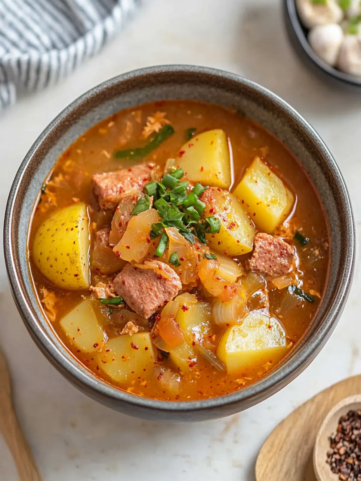 Savory Korean Potato and Spam Stew for Cozy Weeknight Dinners 2 Korean Potato and Spam Stew