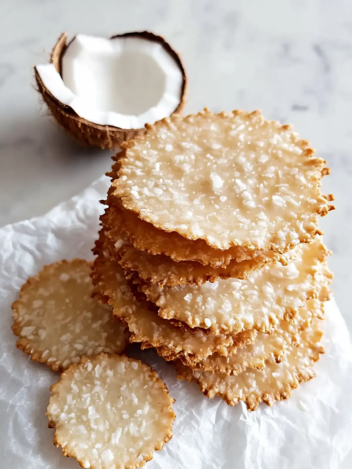 Coconut Thins: Irresistibly Crispy Treats You’ll Love to Bake 2 Coconut Thins