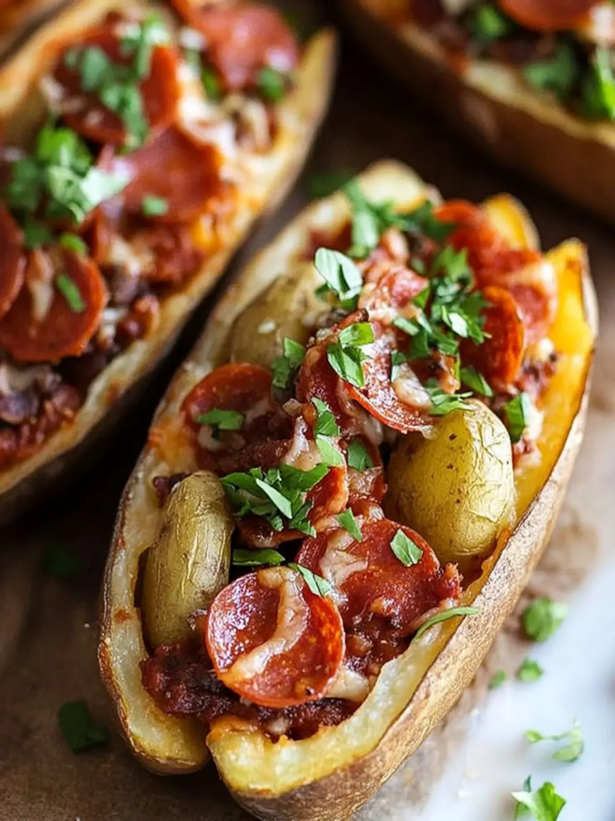 Irresistible Pizza Potato Skins: Your New Favorite Snack! 4 Pizza Potato Skins