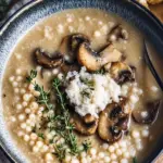 Creamy Mushroom & Pearl Couscous Soup: A Cozy Delight 6 Creamy Mushroom & Pearl Couscous Soup