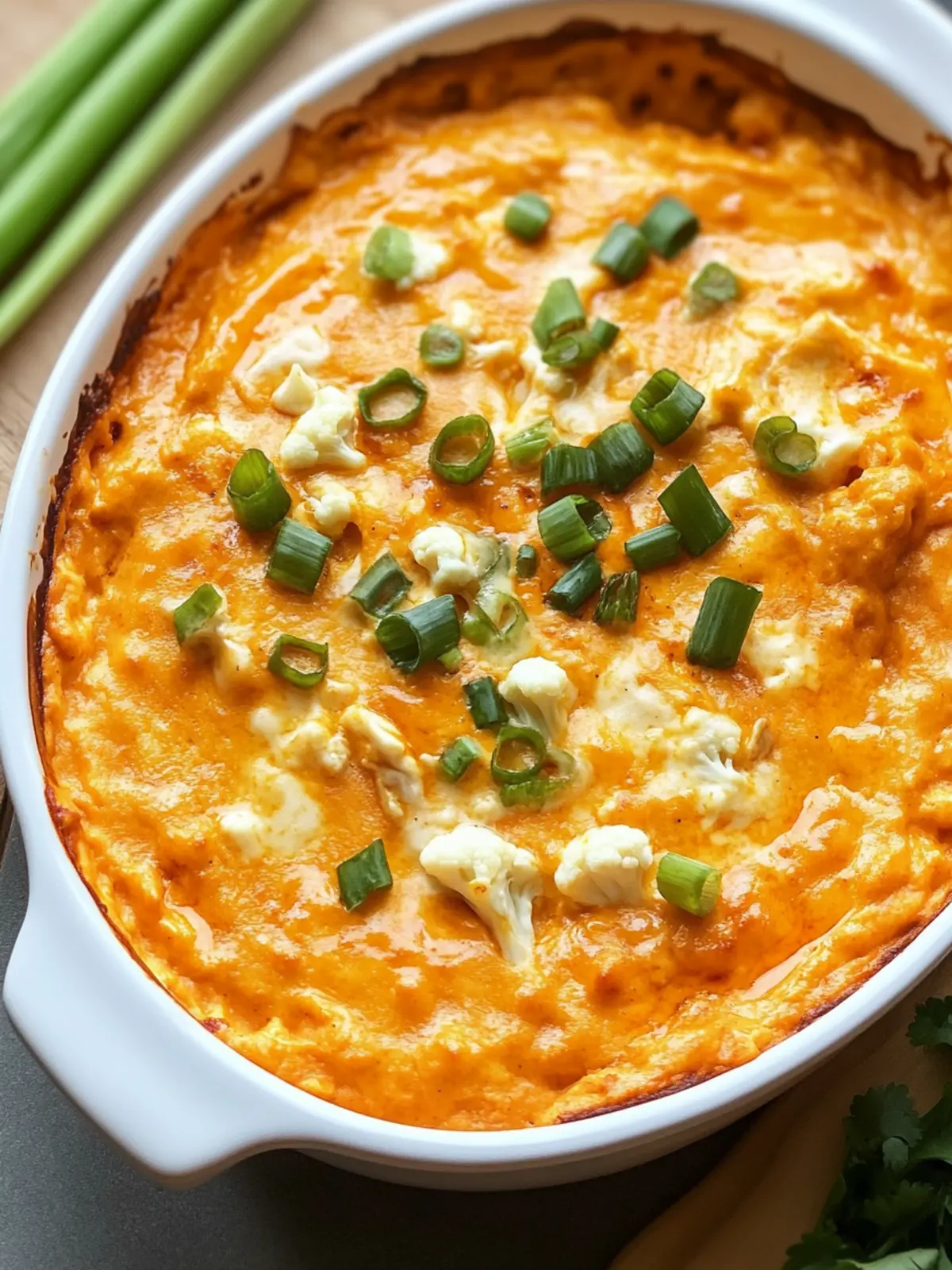Zesty Cauliflower Buffalo Chicken Dip You'll Crave Forever 4 Cauliflower Buffalo Chicken Dip