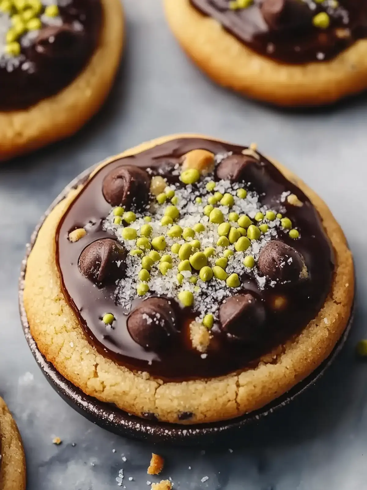 Dubai Chocolate Chip Cookies with Pistachio Bliss 2 Dubai Chocolate Chip Cookies