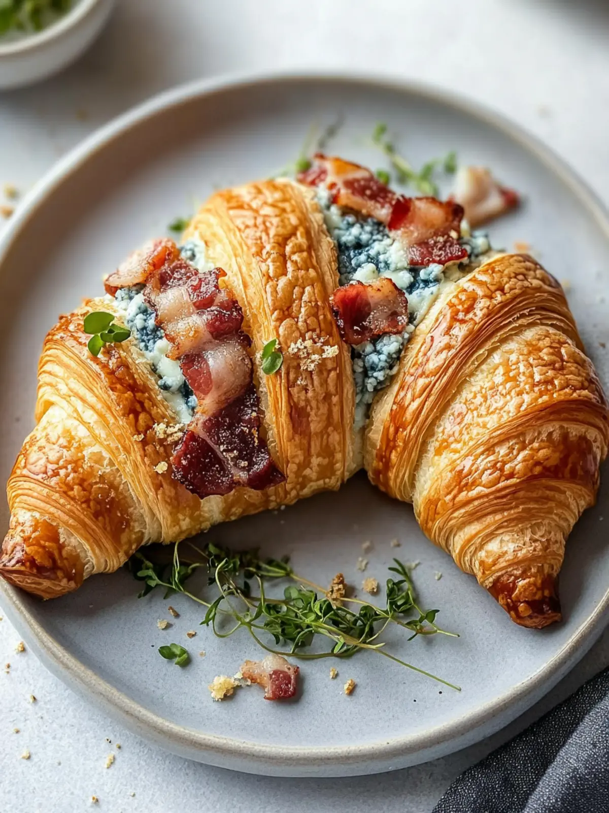 Irresistible Bacon Blue Cheese Croissant You'll Crave Daily 3 Bacon Blue Cheese Croissant
