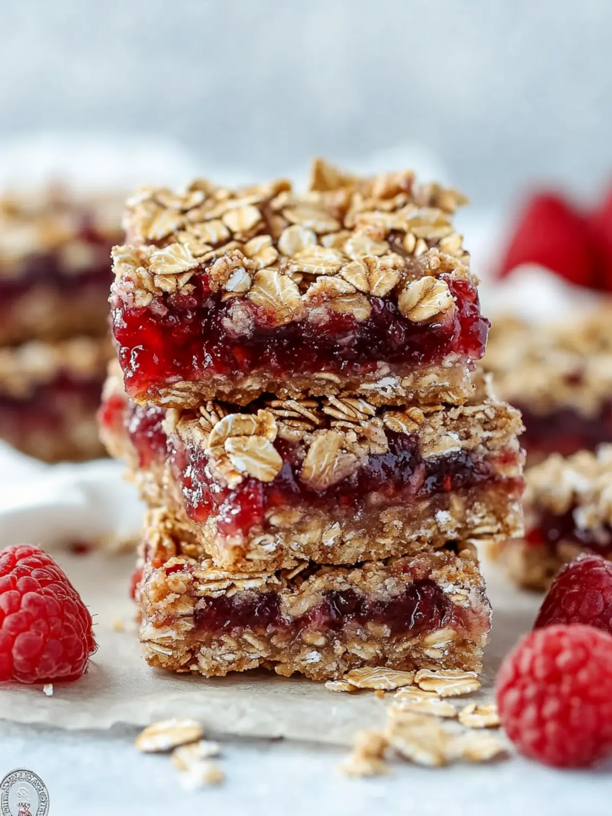 Delicious Jam Filled Oatmeal Bars for Sweet Snack Bliss 2 Jam Filled Oatmeal Bars