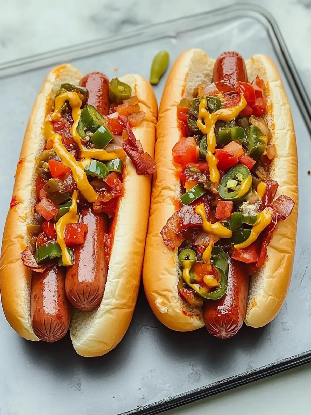 Savory Seattle Style Hot Dogs with Creamy Flavor Boost 4 Seattle Style Hot Dogs