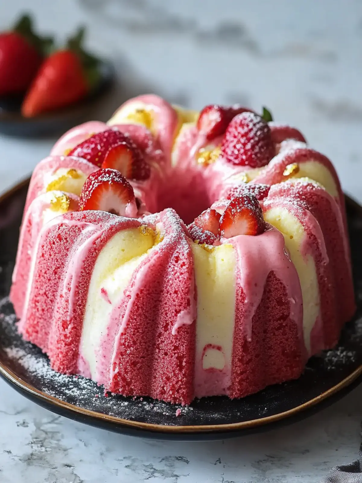 Irresistibly Moist Strawberry Milkshake Pound Cake Delight 5 Strawberry Milkshake Pound Cake