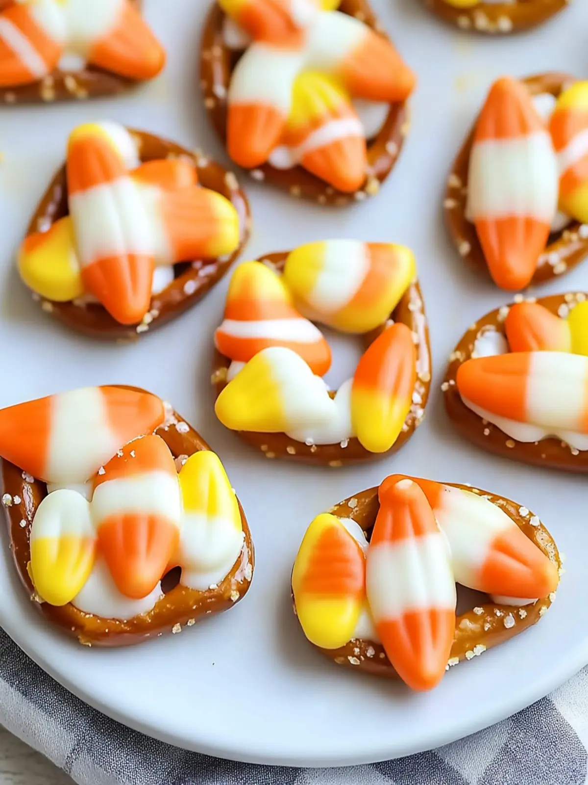 Candy Corn Pretzel Bites: Sweet & Salty Fall Treats! 3 Candy Corn Pretzel Bites