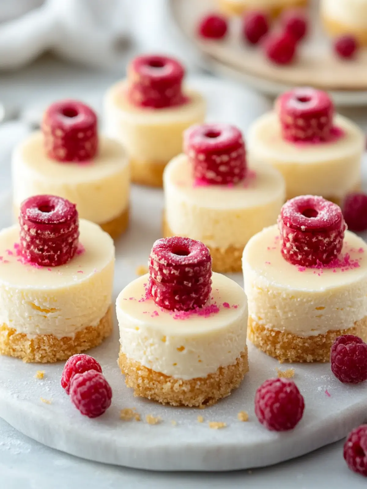 Decadent Mini Jammie Dodger Cheesecakes for Sweet Cravings 4 Mini Jammie Dodger Cheesecakes