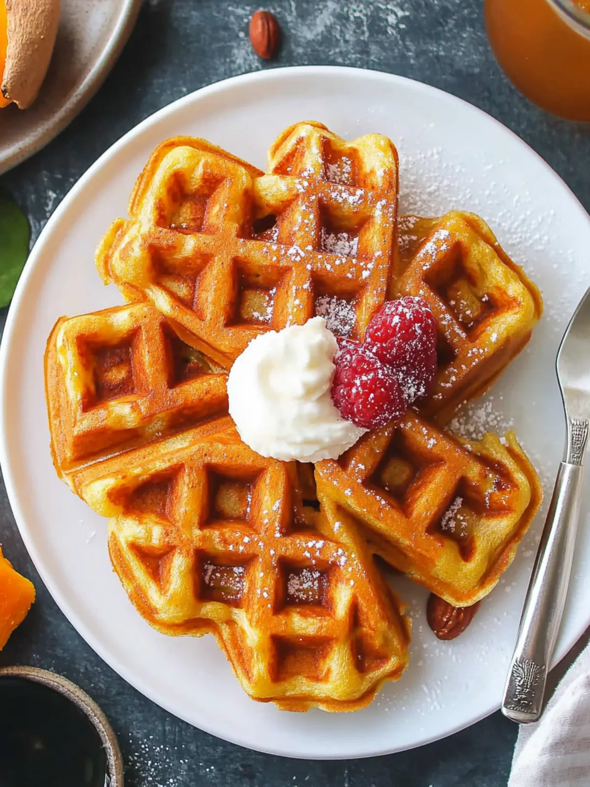 Sweet Potato Mochi Waffles for Chewy Blissful Mornings 3 Sweet Potato Mochi Waffles