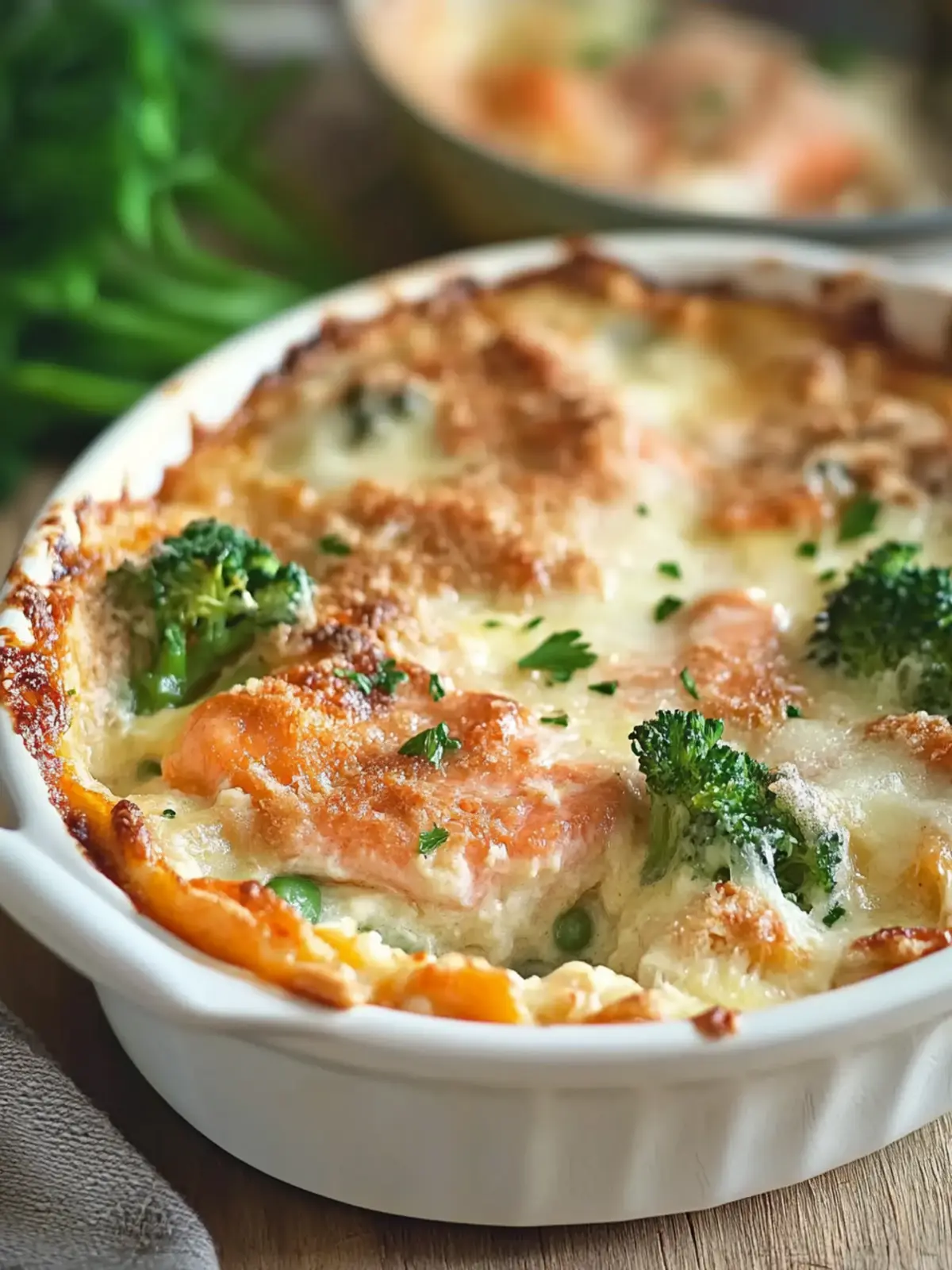 Delicious Salmon Gratin with Cheesy Broccoli Goodness 3 Salmon Gratin