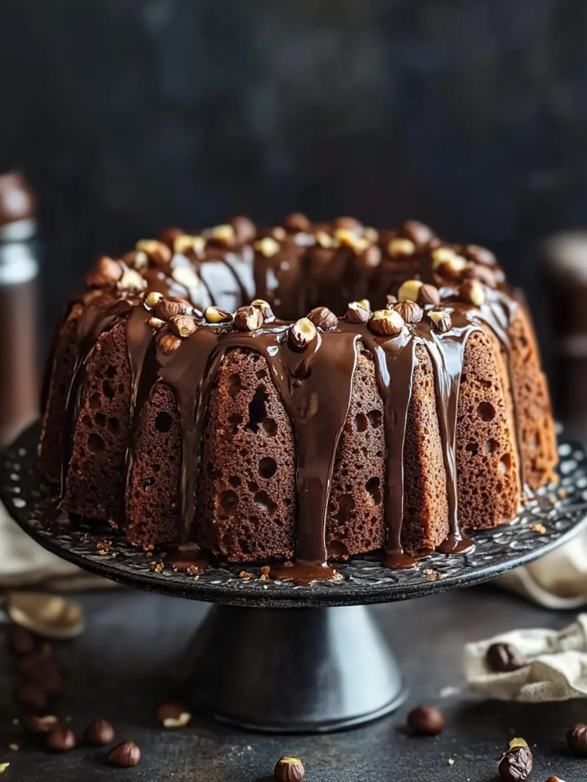 Irresistible Hazelnut Bundt Cake with Espresso & Chocolate Glaze 4 Hazelnut Bundt Cake with Espresso & Chocolate Glaze