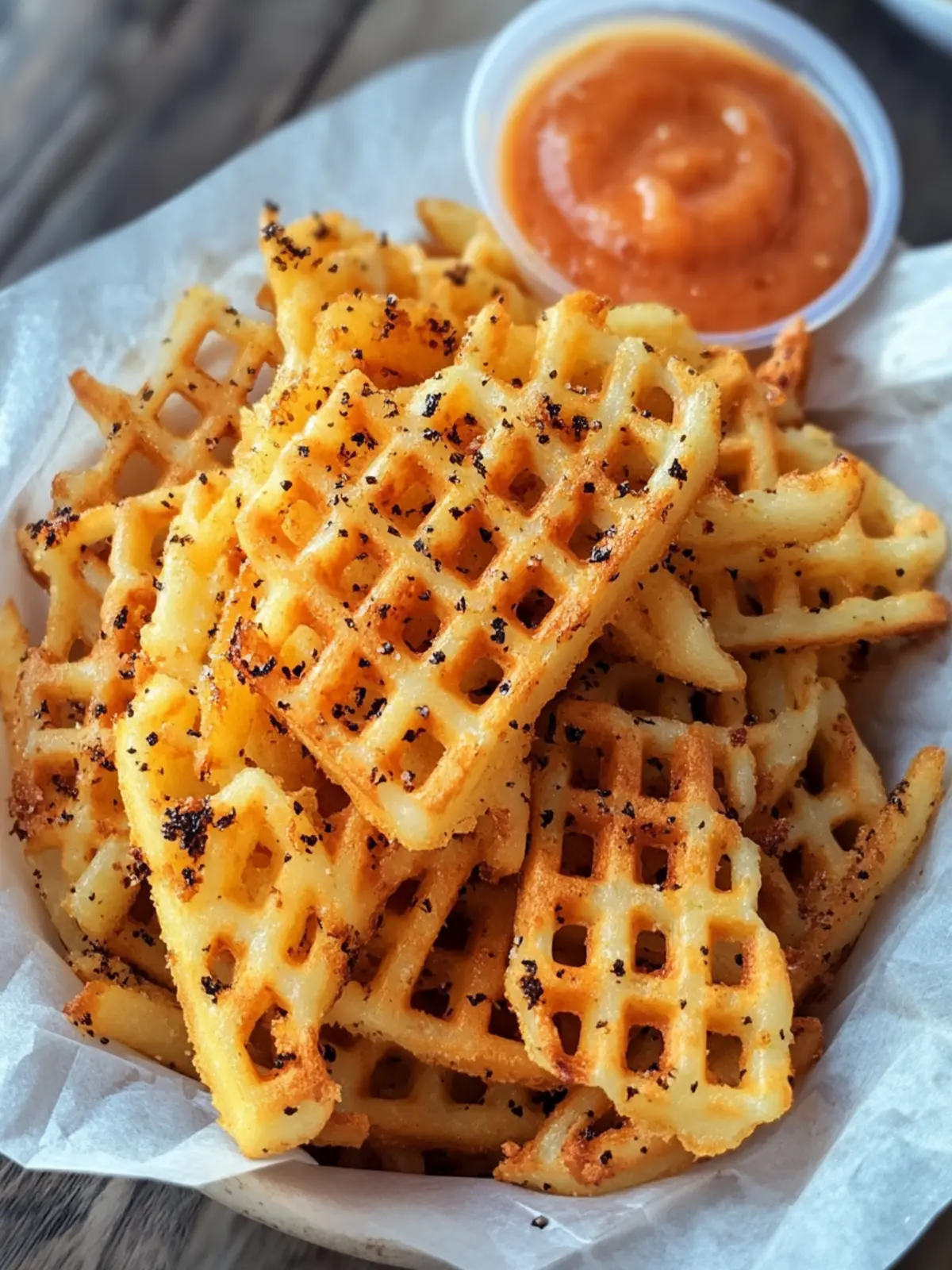 Crispy Seasoned Waffle Fries That Beat Fast Food Any Day 4 Crispy Seasoned Waffle Fries