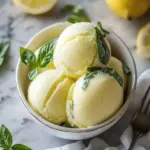 Refreshing Lemon Basil Sorbet - A Homemade Summer Delight 4 Lemon Basil Sorbet