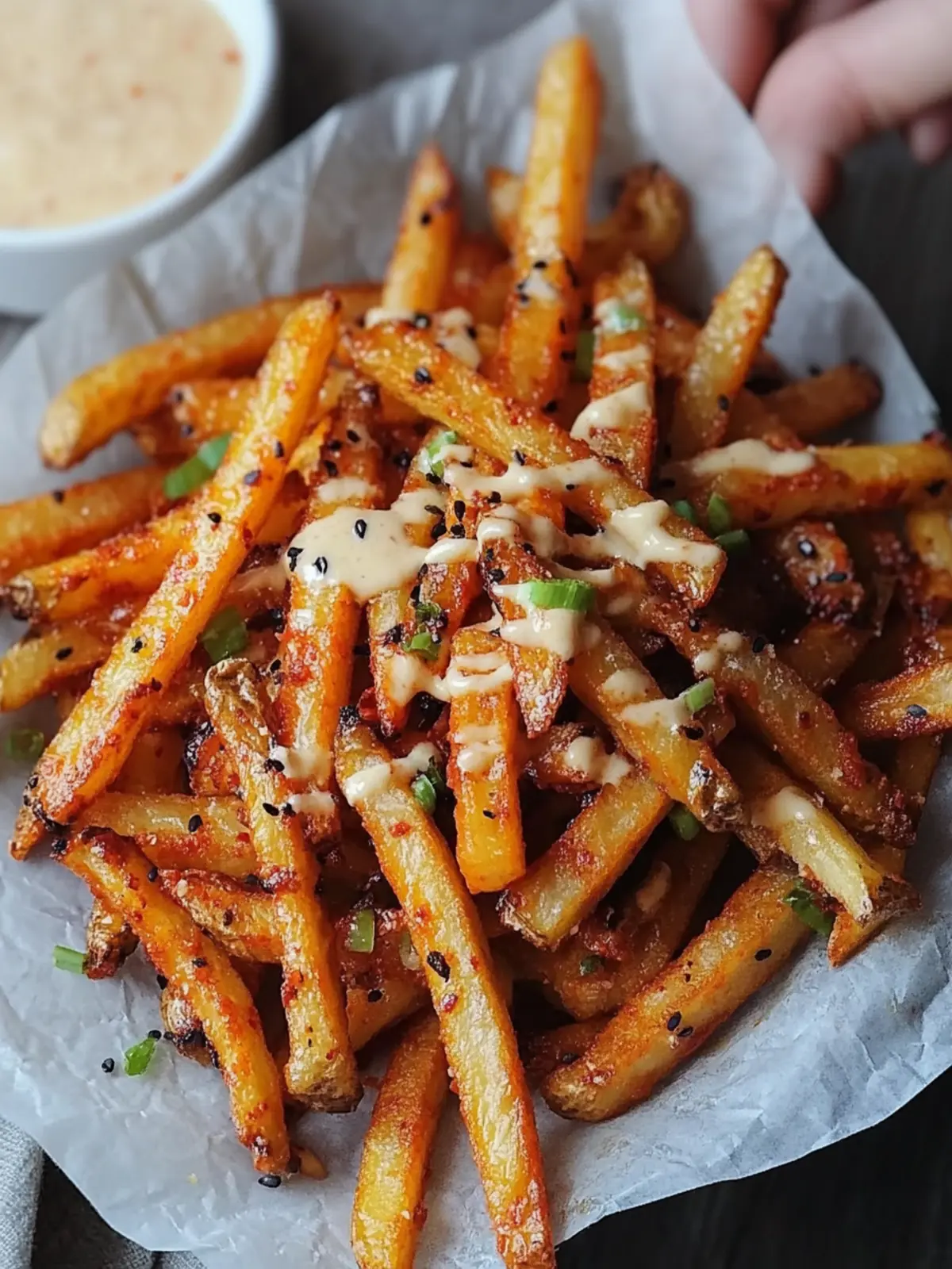 Irresistible Kimchi Fries with Spicy Mayo for Ultimate Flavor 4 Kimchi Fries with Spicy Mayo