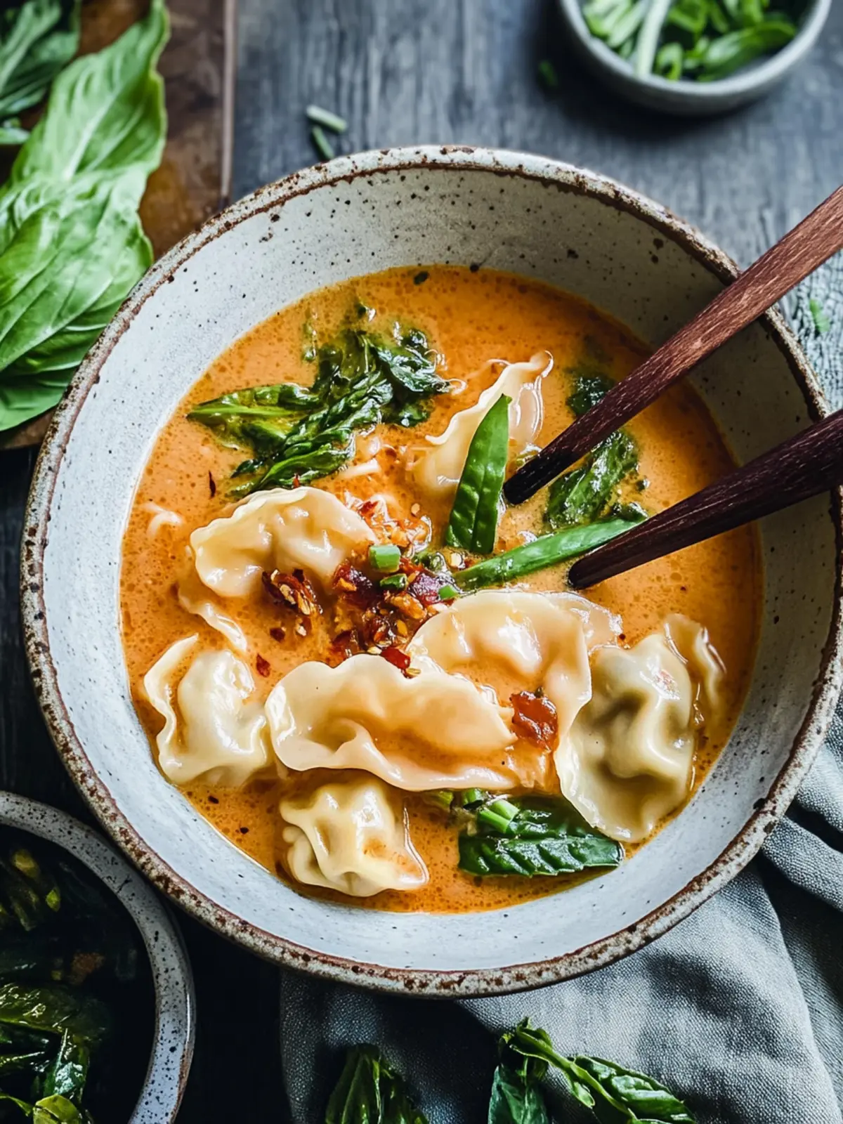Savory Thai Red Curry Wonton Soup in Just 15 Minutes 2 Thai Red Curry Wonton Soup