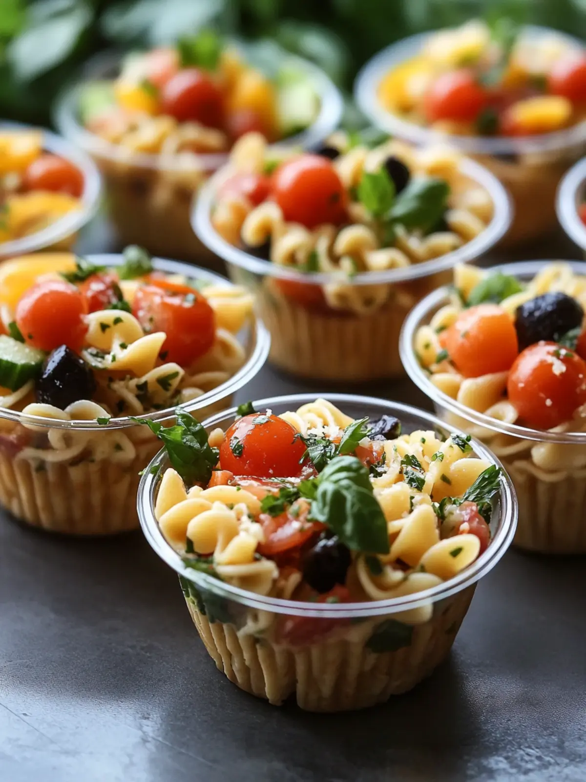 Refreshing Pasta Salad Cups: Perfect for Your Next Gathering 3 Pasta Salad Cups