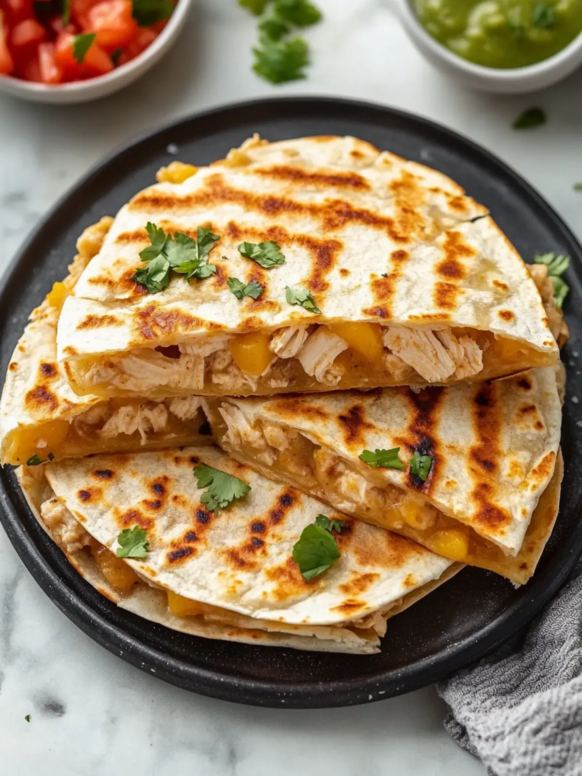 Delicious Chicken Quesadilla Chaffle for Easy Low-Carb Meals 5 Chicken Quesadilla Chaffle
