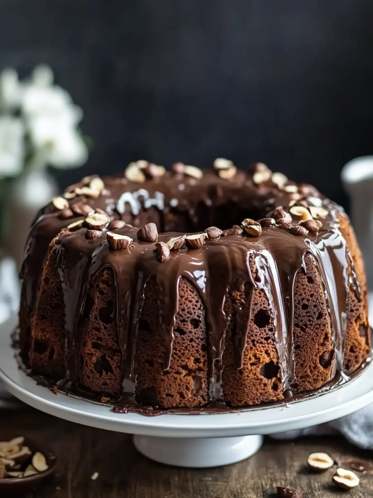 Irresistible Hazelnut Bundt Cake with Espresso & Chocolate Glaze 5 Hazelnut Bundt Cake with Espresso & Chocolate Glaze