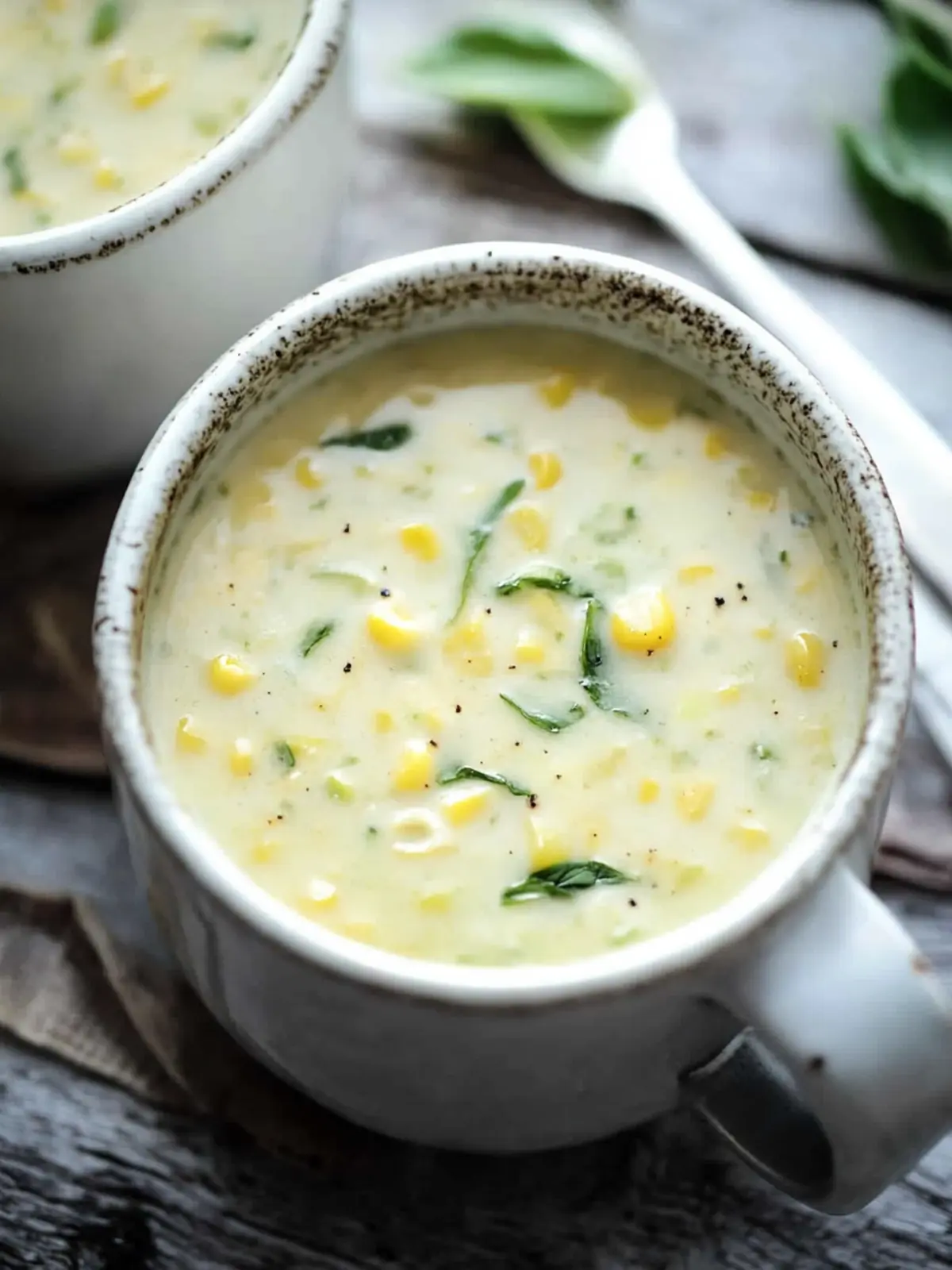 Savory Basil Corn Chowder: A Creamy Feast in Just 25 Minutes 2 Basil Corn Chowder