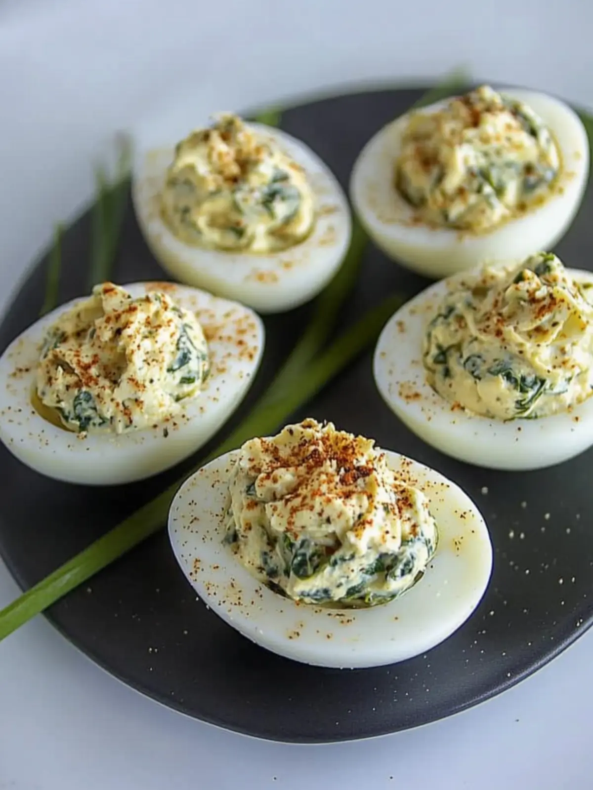 Delicious Spinach Artichoke Deviled Eggs for Keto Lovers 3 Spinach Artichoke Deviled Eggs