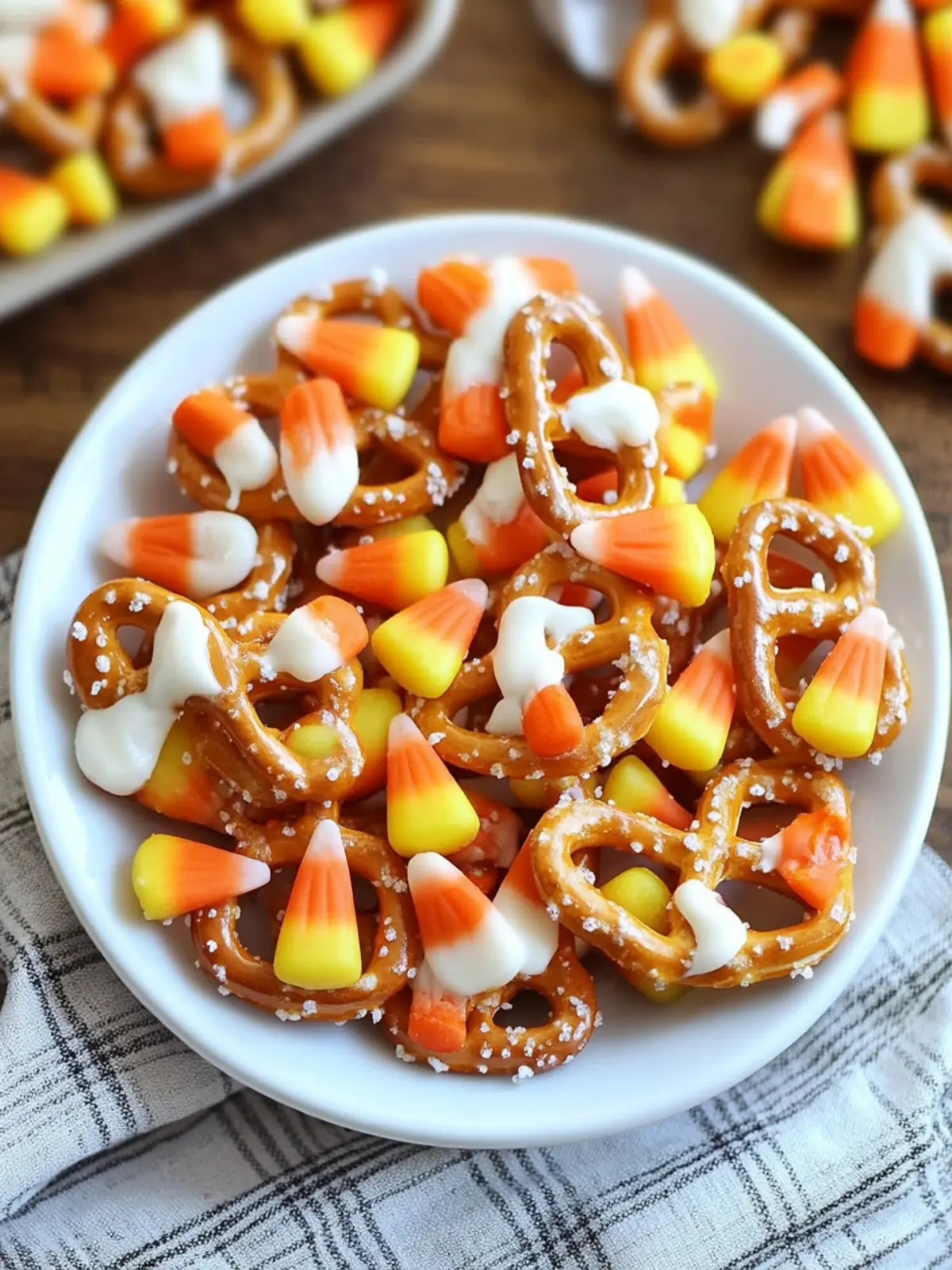 Candy Corn Pretzel Bites: Sweet & Salty Fall Treats! 5 Candy Corn Pretzel Bites