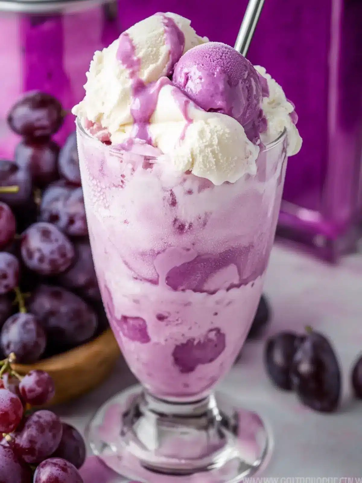 Grape Ice Cream Float: A Fun 3-Ingredient Blast from the Past 5 Grape Ice Cream Float