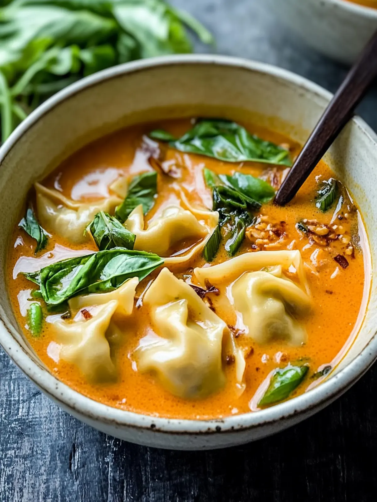 Savory Thai Red Curry Wonton Soup in Just 15 Minutes 4 Thai Red Curry Wonton Soup