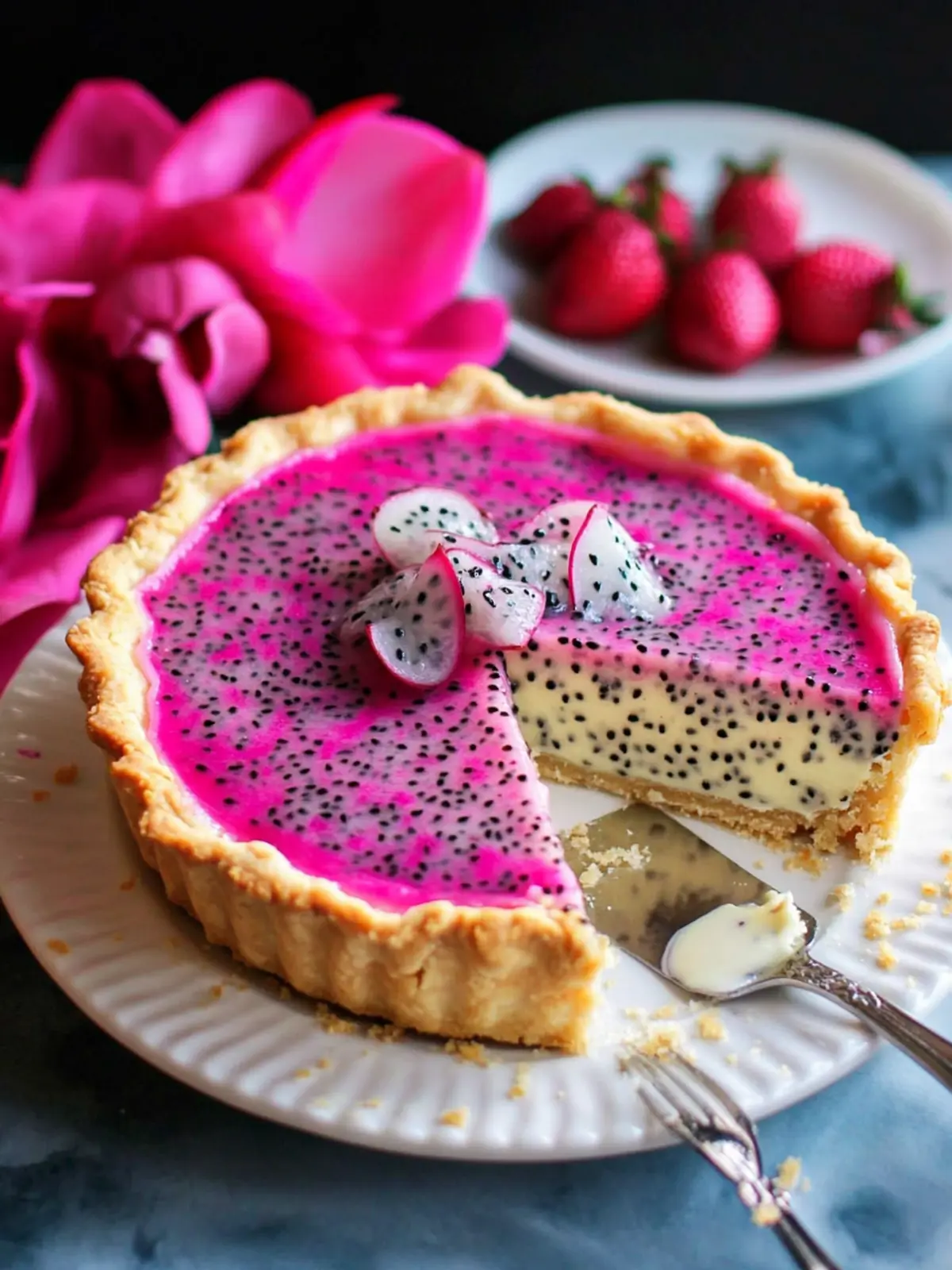Irresistible Dragon Fruit Cream Pie You'll Dream About 2 Dragon Fruit Cream Pie
