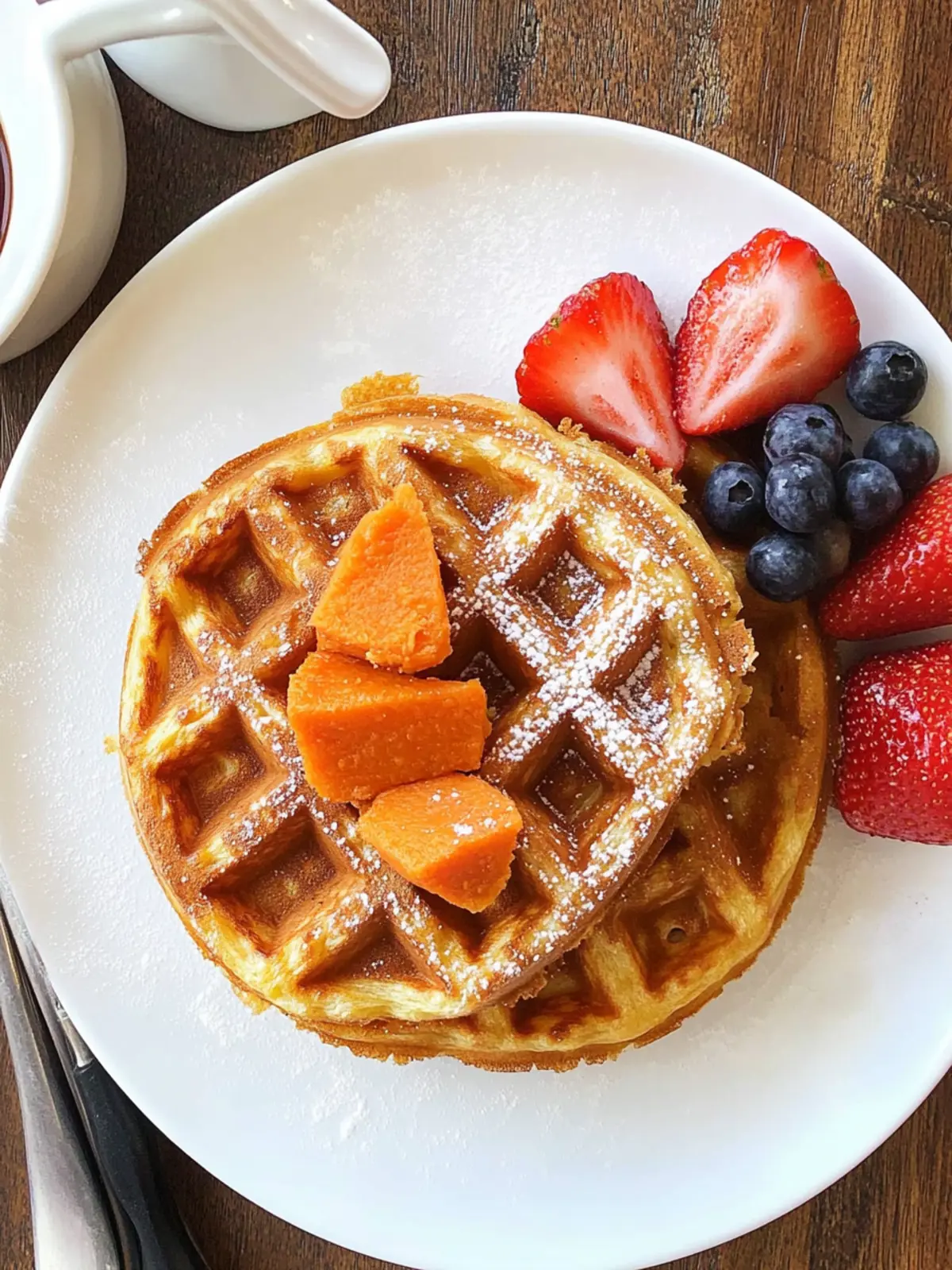 Sweet Potato Mochi Waffles for Chewy Blissful Mornings 2 Sweet Potato Mochi Waffles