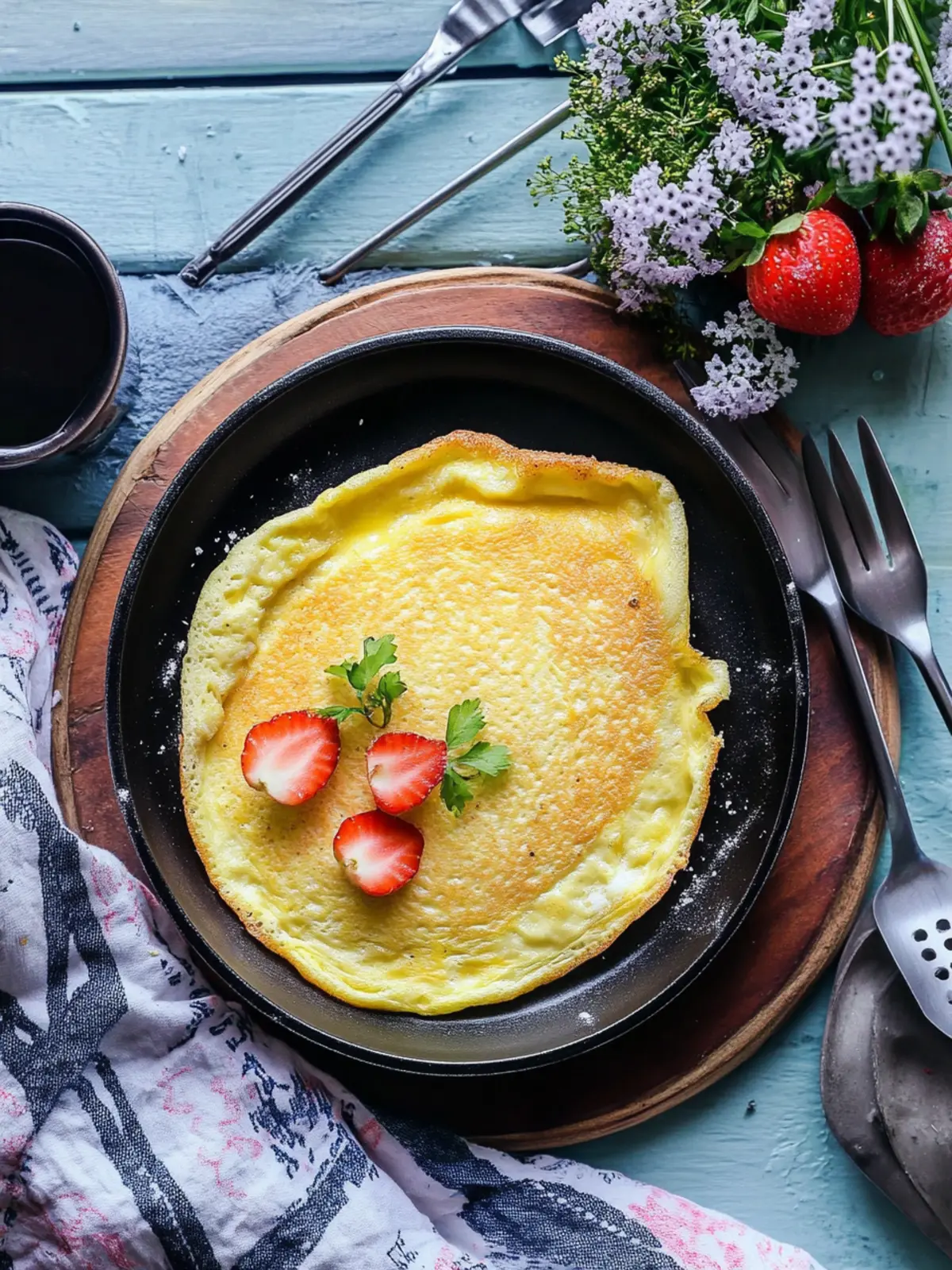 Sweet Omelet Delight: A Fluffy, Breadless Breakfast Treat 4 Sweet Omelet