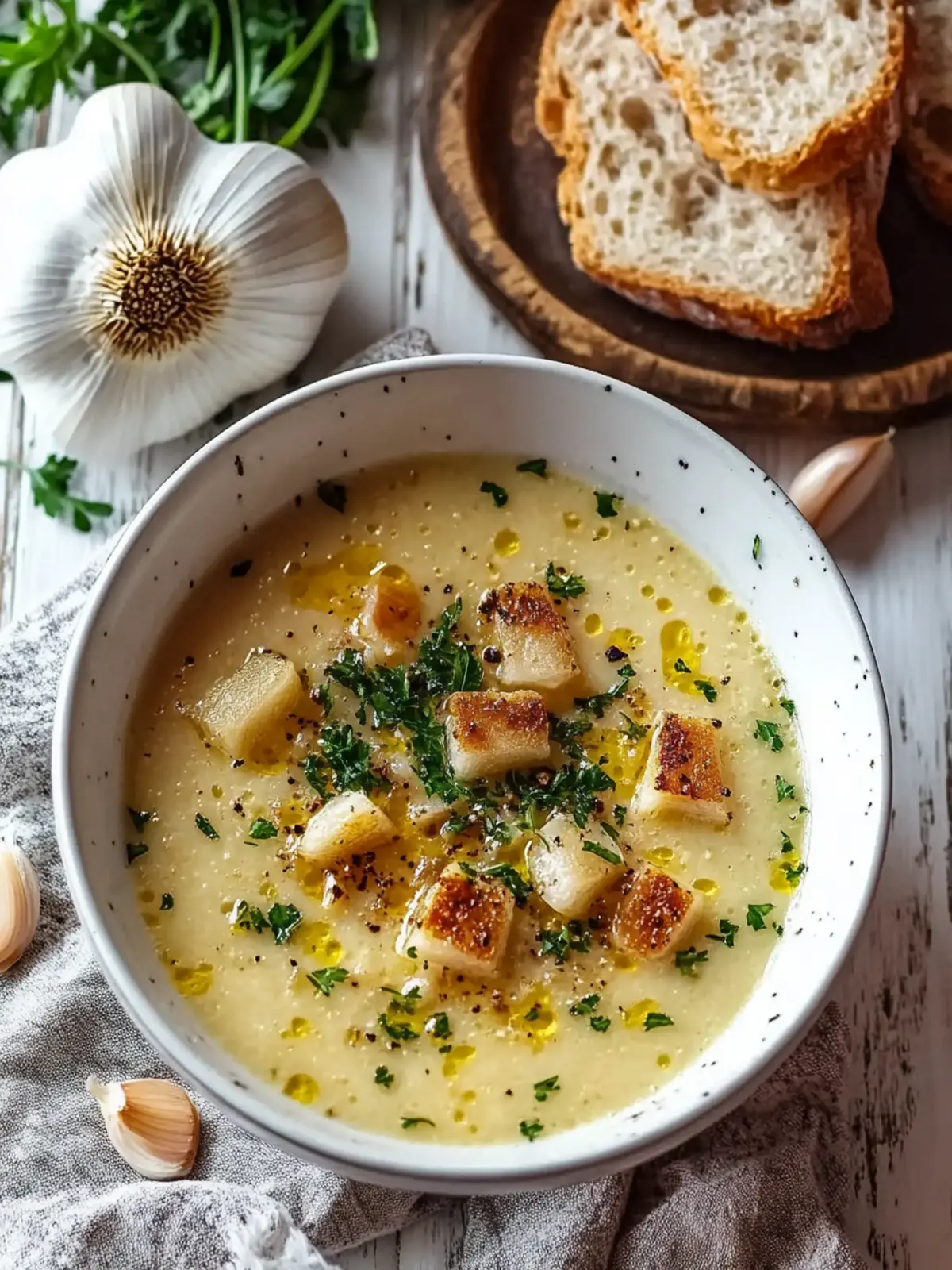 Creamy Czech Garlic Soup: Your Cozy Comfort Food Fix 5 Creamy Czech Garlic Soup