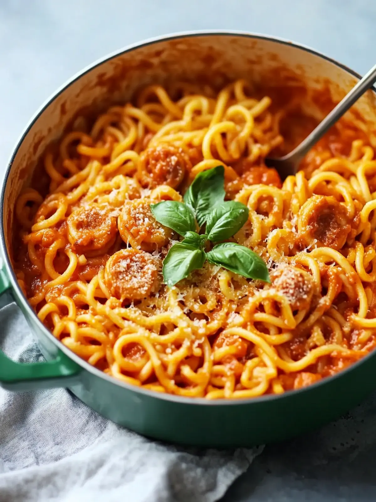 One-Pot Spaghettios with Mini Meatballs for Ultimate Comfort 4 One-Pot Spaghettios