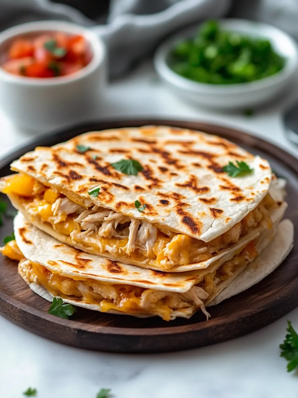 Delicious Chicken Quesadilla Chaffle for Easy Low-Carb Meals 4 Chicken Quesadilla Chaffle