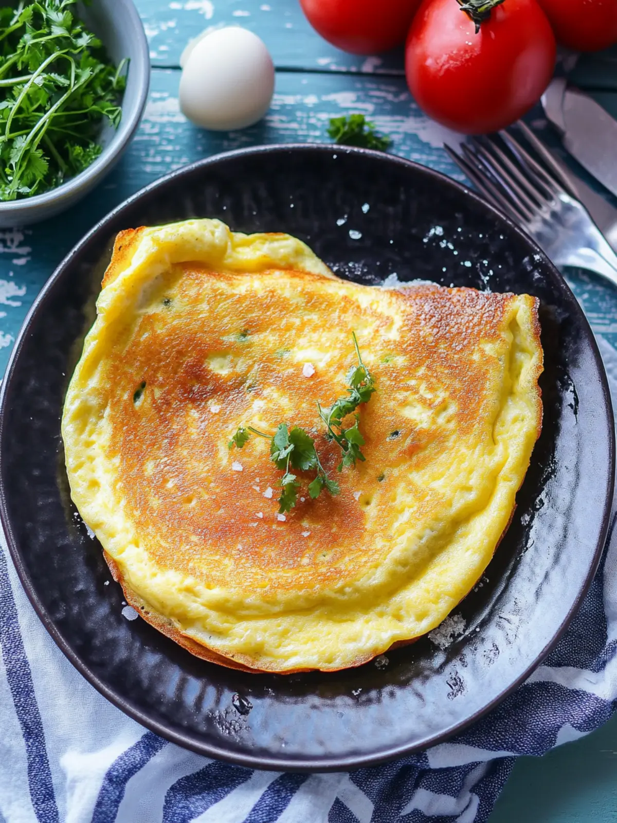 Sweet Omelet Delight: A Fluffy, Breadless Breakfast Treat 3 Sweet Omelet