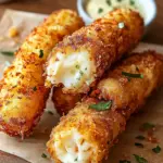 Crispy Jumbo Lump Crab Mozzarella Sticks with Zesty Remoulade 9 Crispy Jumbo Lump Crab Mozzarella Sticks
