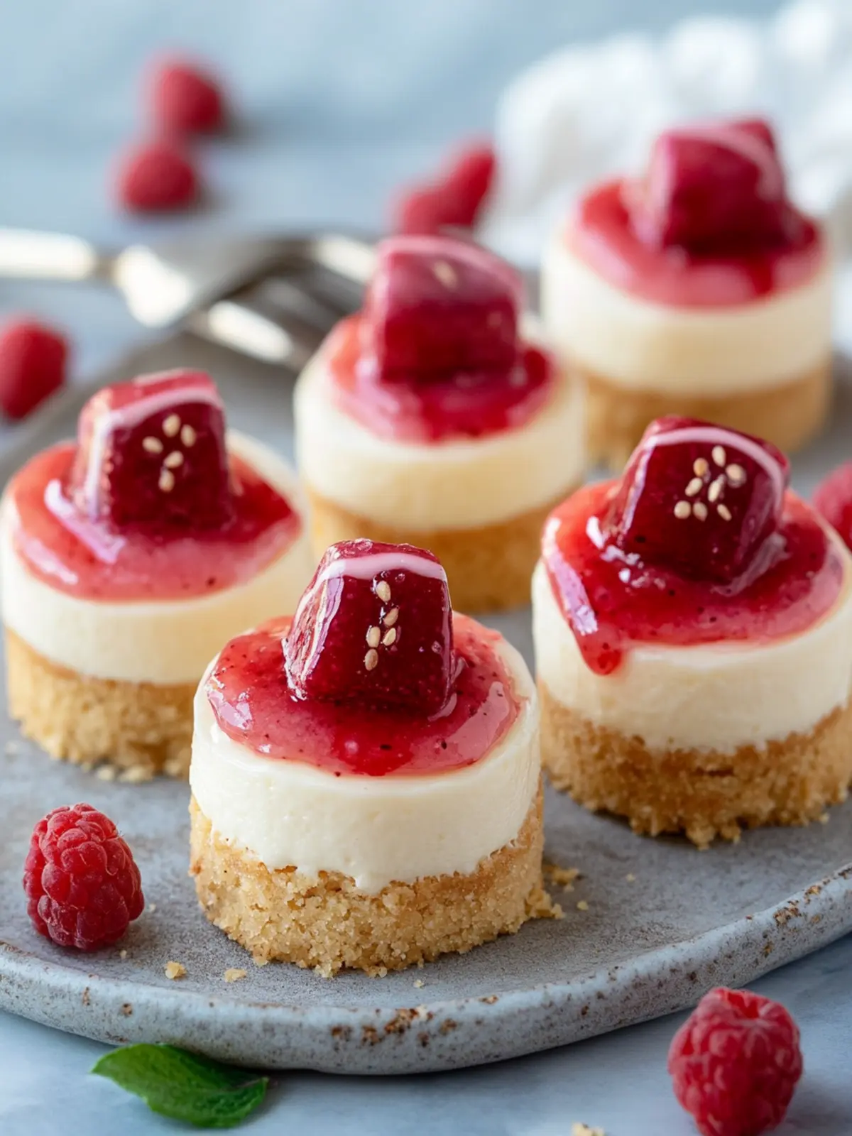 Decadent Mini Jammie Dodger Cheesecakes for Sweet Cravings 3 Mini Jammie Dodger Cheesecakes