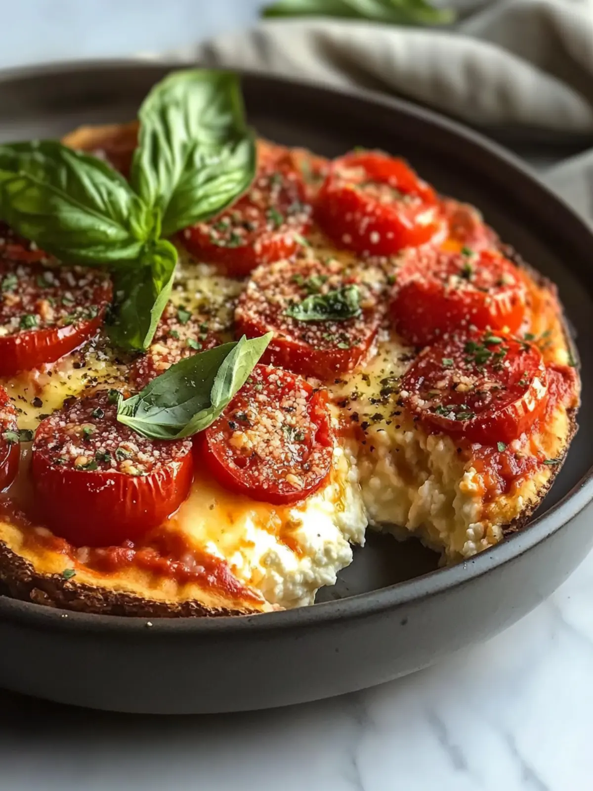 Cottage Cheese Pizza Bowl: A High-Protein Comfort Meal 2 Cottage Cheese Pizza Bowl