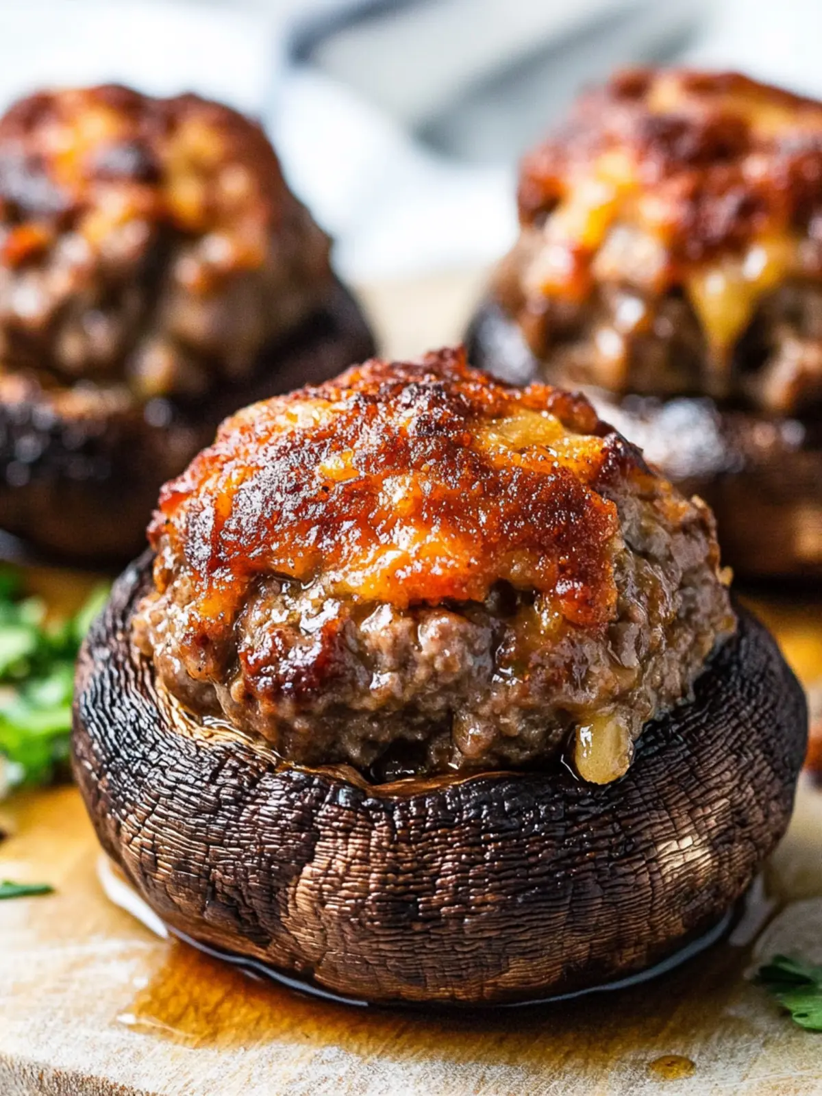 Keto Stuffed Portobello Mushrooms with Meatloaf You've Gotta Try 5 Keto Stuffed Portobello Mushrooms with Meatloaf