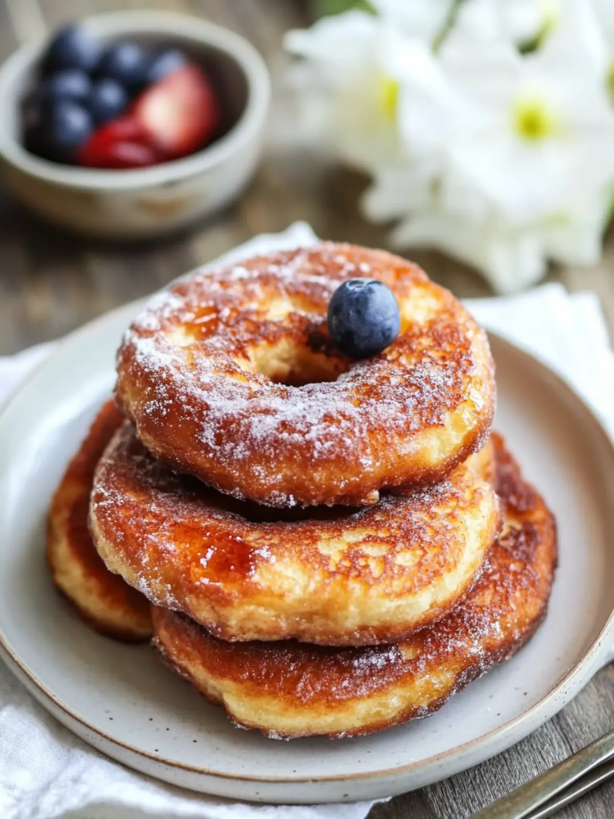 French Toast Donuts: A Sweet Twist on Breakfast Bliss 4 French Toast Donuts