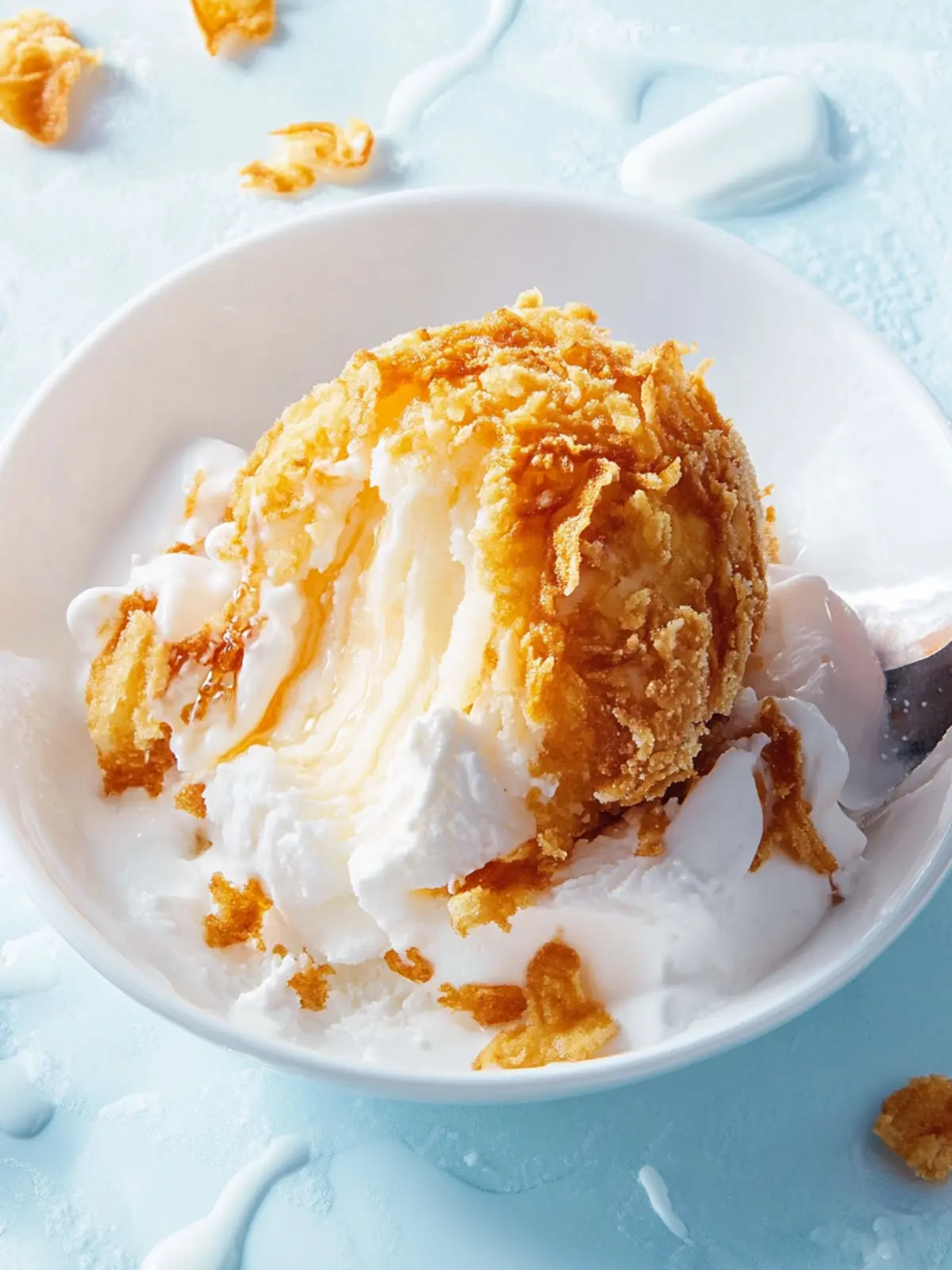 Crispy Fried Ice Cream: A Fun Twist on Classic Dessert 2 Crispy Fried Ice Cream