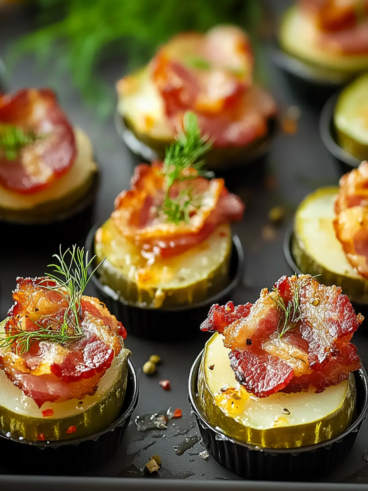 Cheese Dill Pickle Bacon Shots: The Party Snack of Your Dreams 4 Cheese Dill Pickle Bacon Shots
