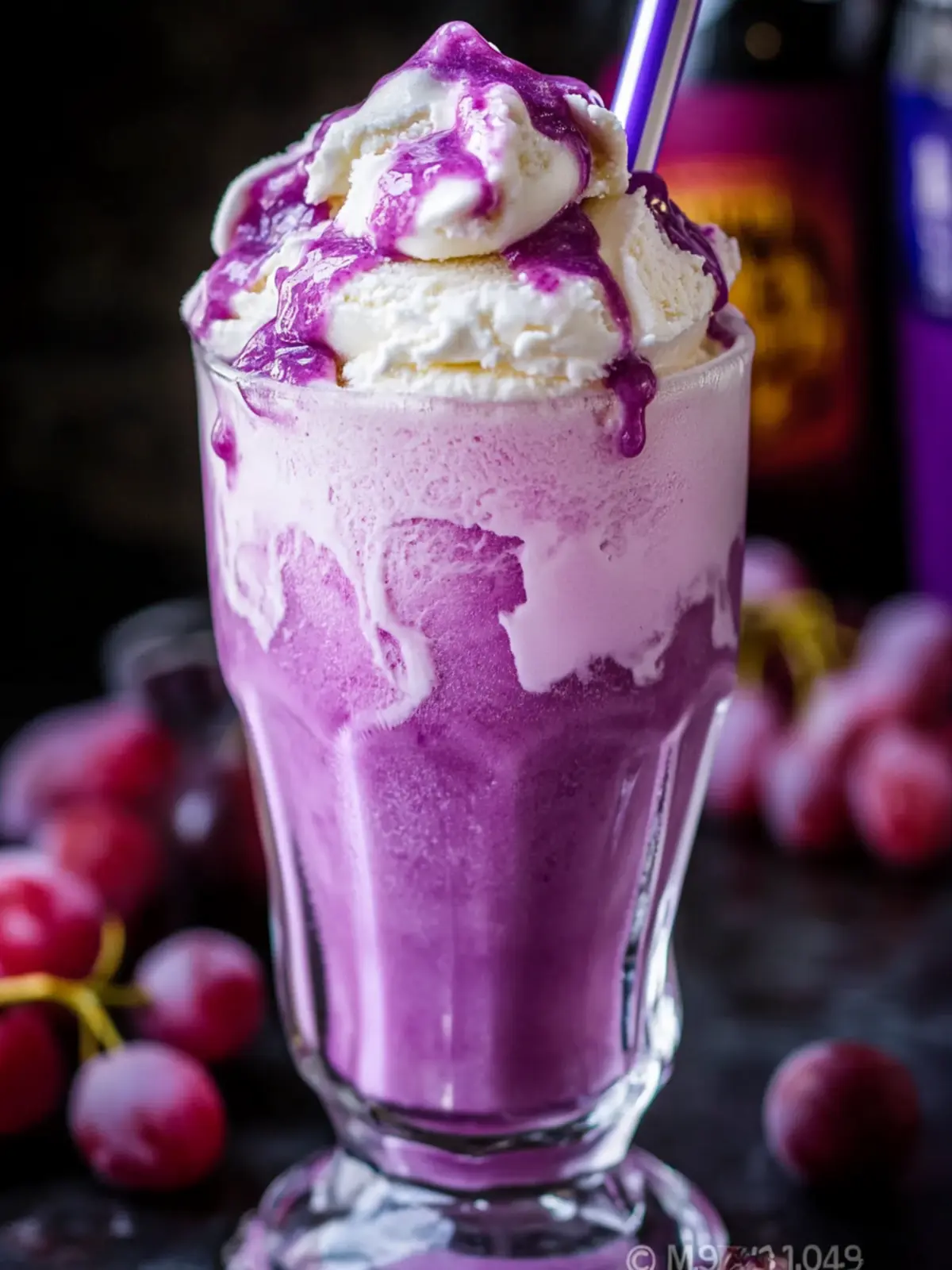 Grape Ice Cream Float: A Fun 3-Ingredient Blast from the Past 3 Grape Ice Cream Float